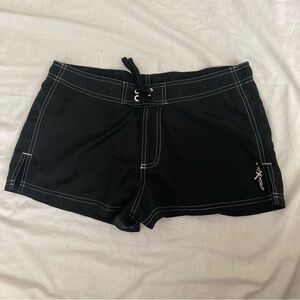 Vintage Y2K Zero Xposur Board Swim Shorts Size 8 Black